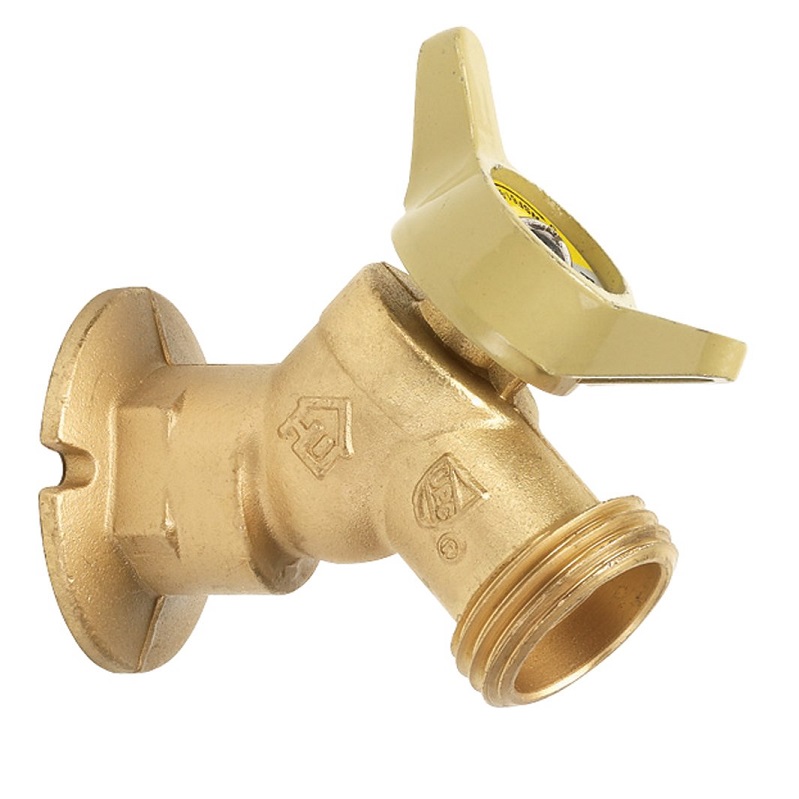 Sillcock 1/2" FPT Inlet Brass Threaded 1/4-Turn Max Pressure 125 PSI